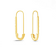 Boma 14K Gold Safety Pin Hoop Earrings
