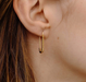Boma 14K Gold Safety Pin Hoop Earrings