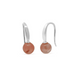 Boma Sterling Silver Open Drop Earrings - Round Cherry Quartz Drop