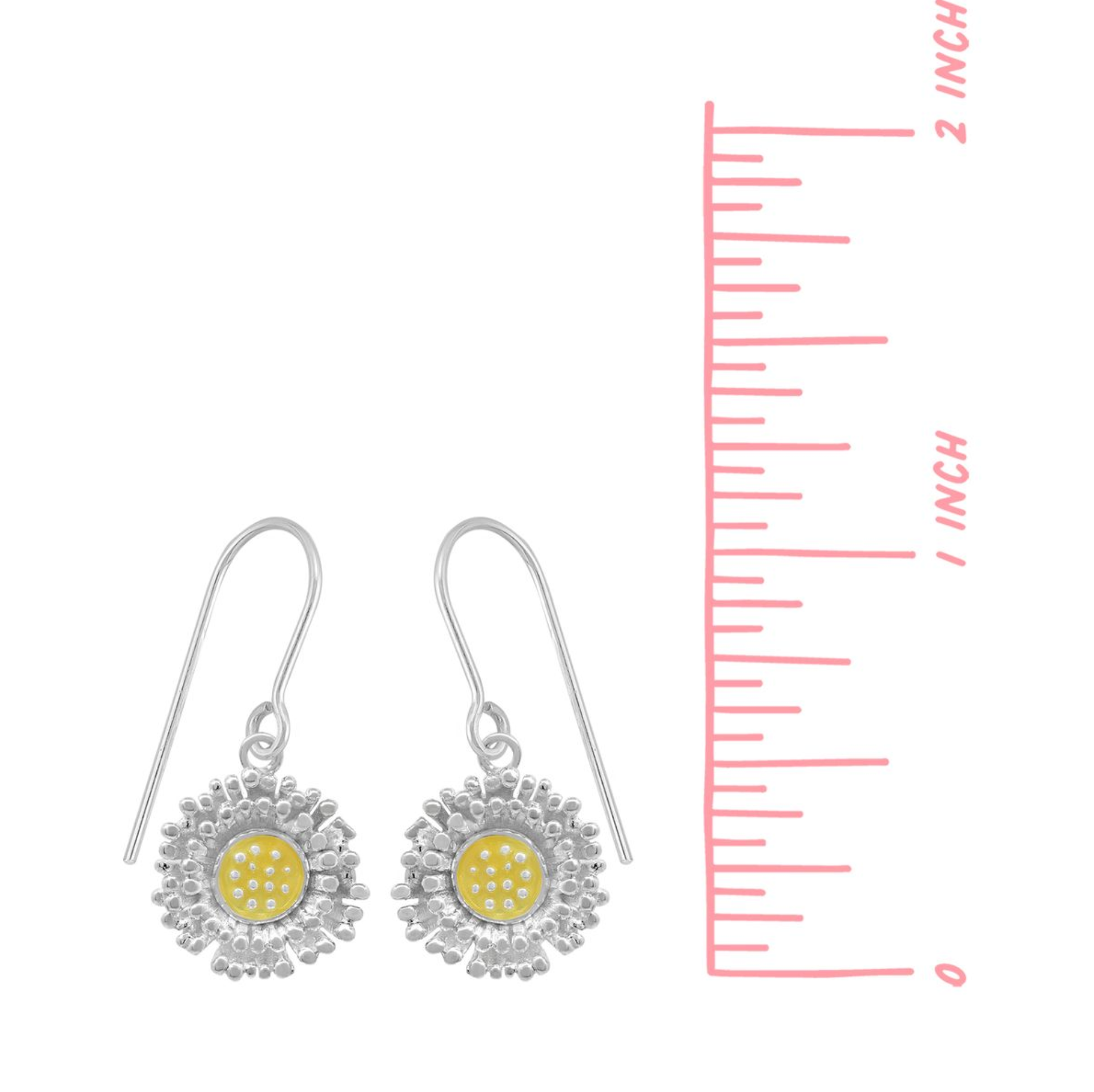 Boma Sterling Silver Lotus Pollen Earrings