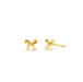 Boma 14K Gold Gift Ribbon Post Earrings