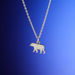 Boma Sterling Silver California Grizzly Bear Pendant Necklace