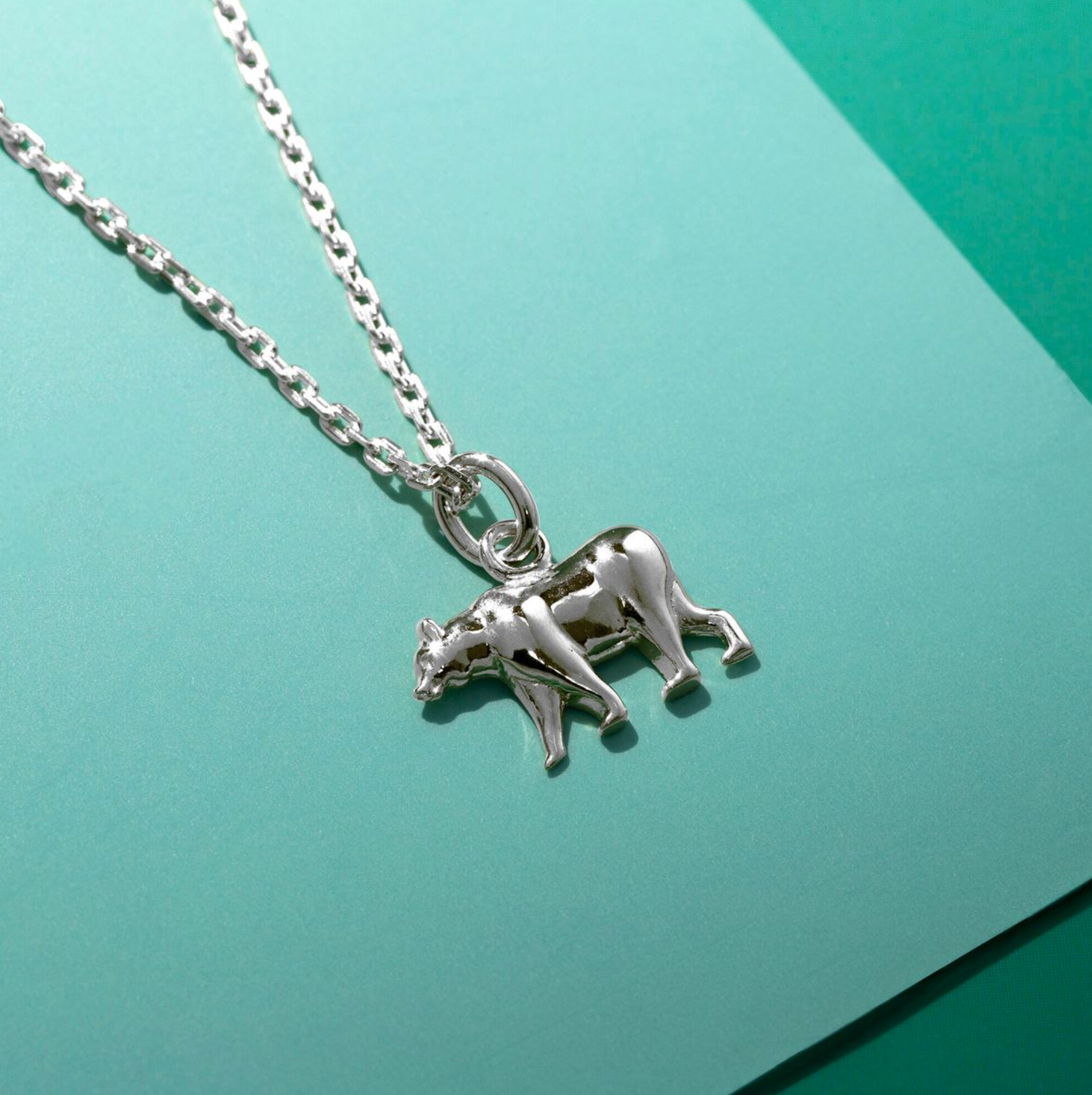 Boma Sterling Silver California Grizzly Bear Pendant Necklace