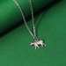 Boma Sterling Silver California Grizzly Bear Pendant Necklace
