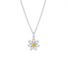 Boma Sterling Silver Sunflower Golden Bloom Necklace