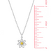 Boma Sterling Silver Sunflower Golden Bloom Necklace