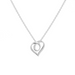 Boma Sterling Silver Infinite Loop Heart Pendant Necklace