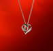 Boma Sterling Silver Infinite Loop Heart Pendant Necklace