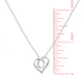 Boma Sterling Silver Infinite Loop Heart Pendant Necklace