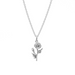 Boma Sterling Silver Poppy Flower Necklace
