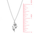 Boma Sterling Silver Poppy Flower Necklace