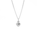 Boma Sterling Silver Puffy Heart Pendant Necklace