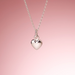Boma Sterling Silver Puffy Heart Pendant Necklace