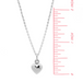 Boma Sterling Silver Puffy Heart Pendant Necklace