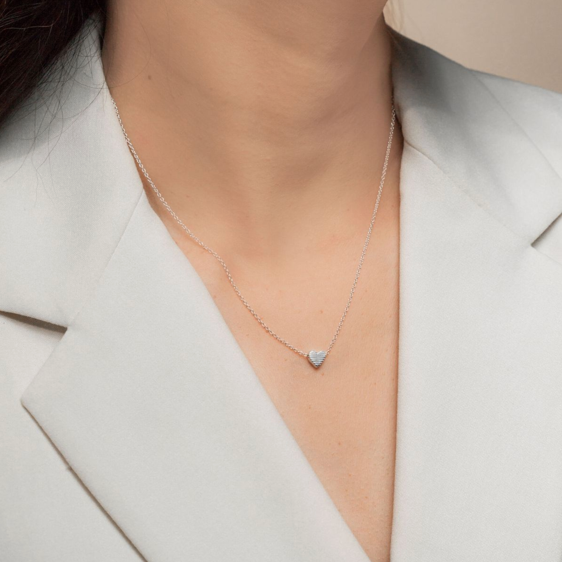 Boma Sterling Silver Sabrina Heart Pendant Necklace