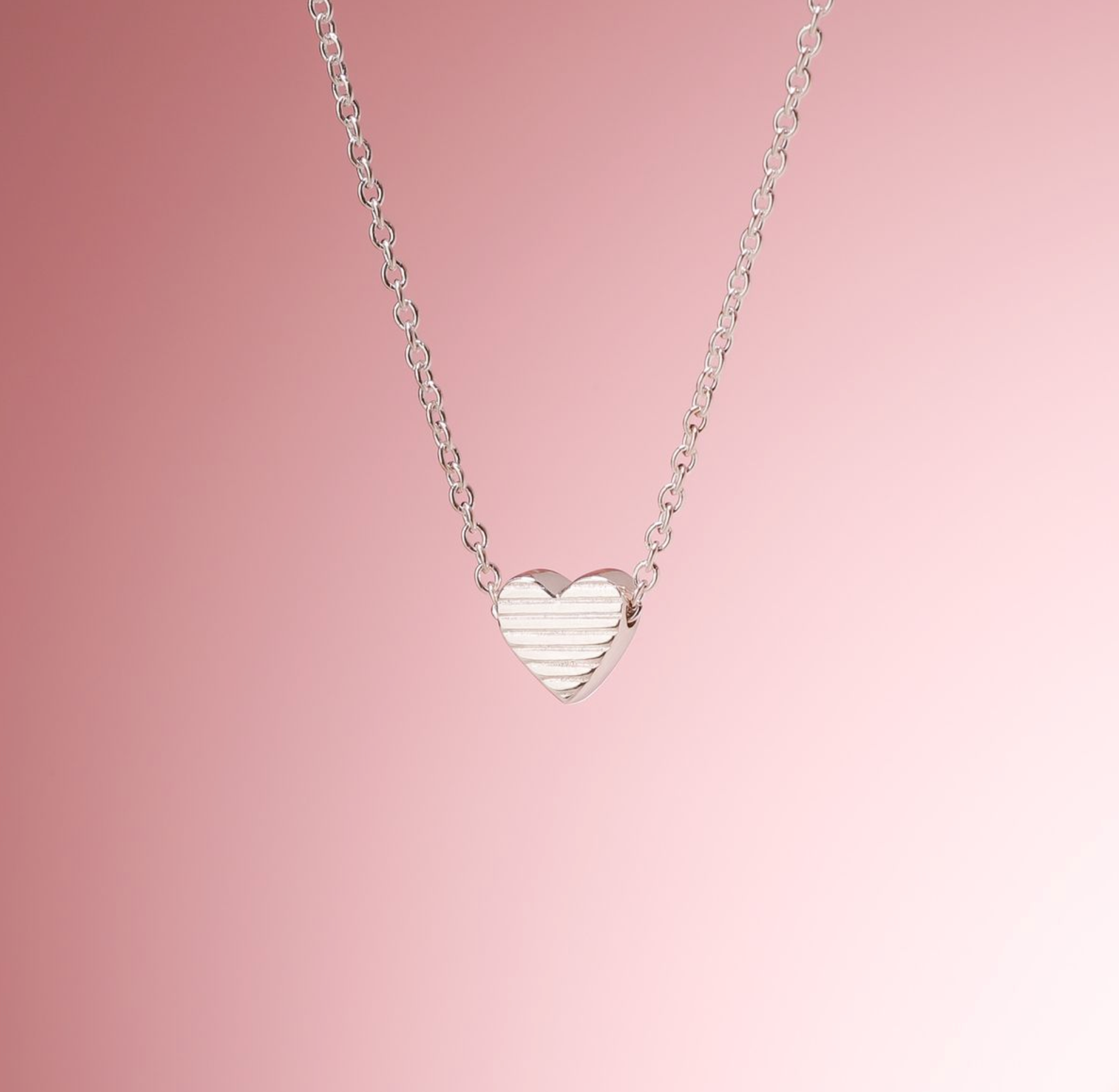 Boma Sterling Silver Sabrina Heart Pendant Necklace