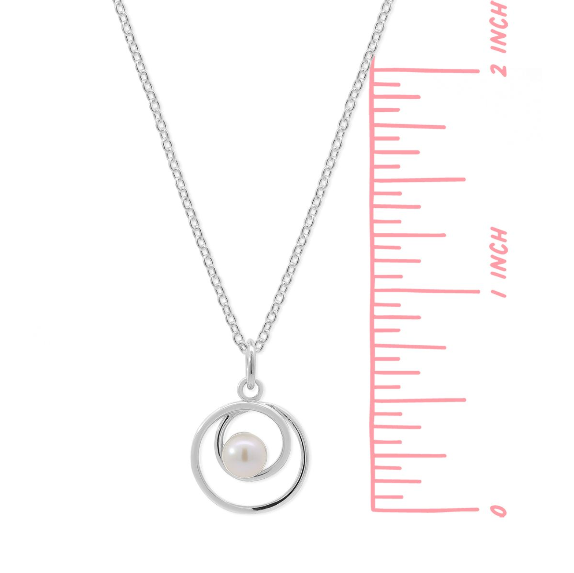 Boma Sterling Silver Pearl Orbit Necklace