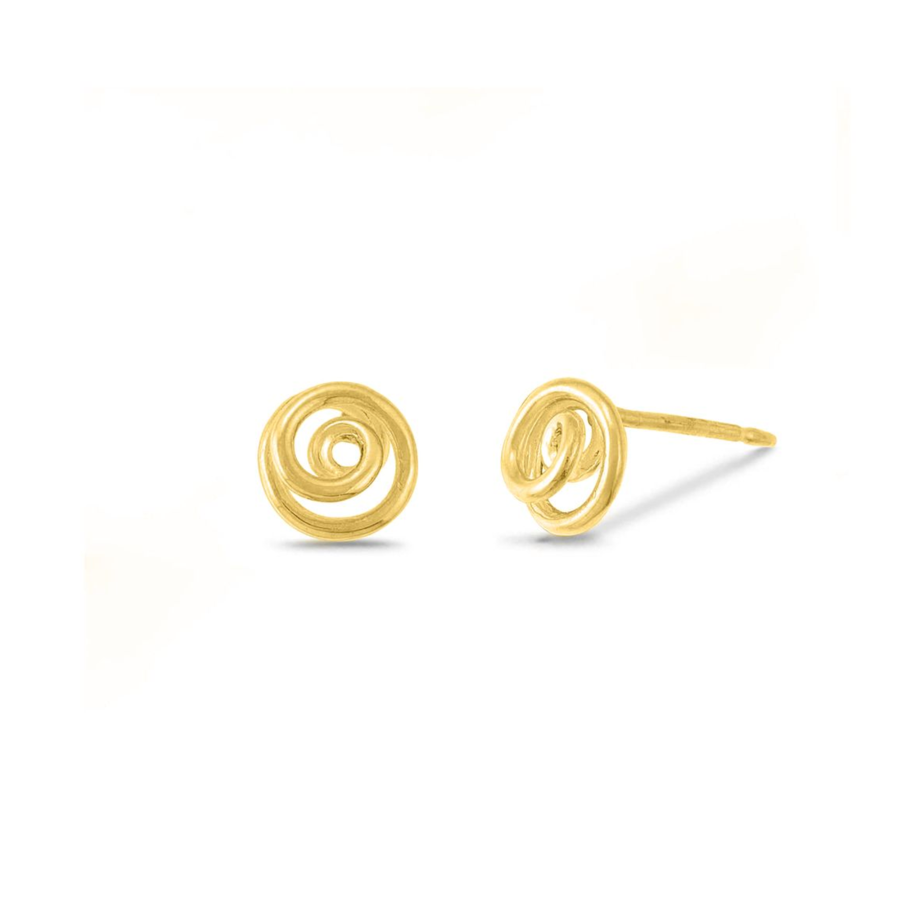 Boma 14K Gold Spiral Stud Earrings