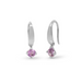 Boma Sterling Silver Aria Gemstone Open Drop with Pink Amethyst Earrings