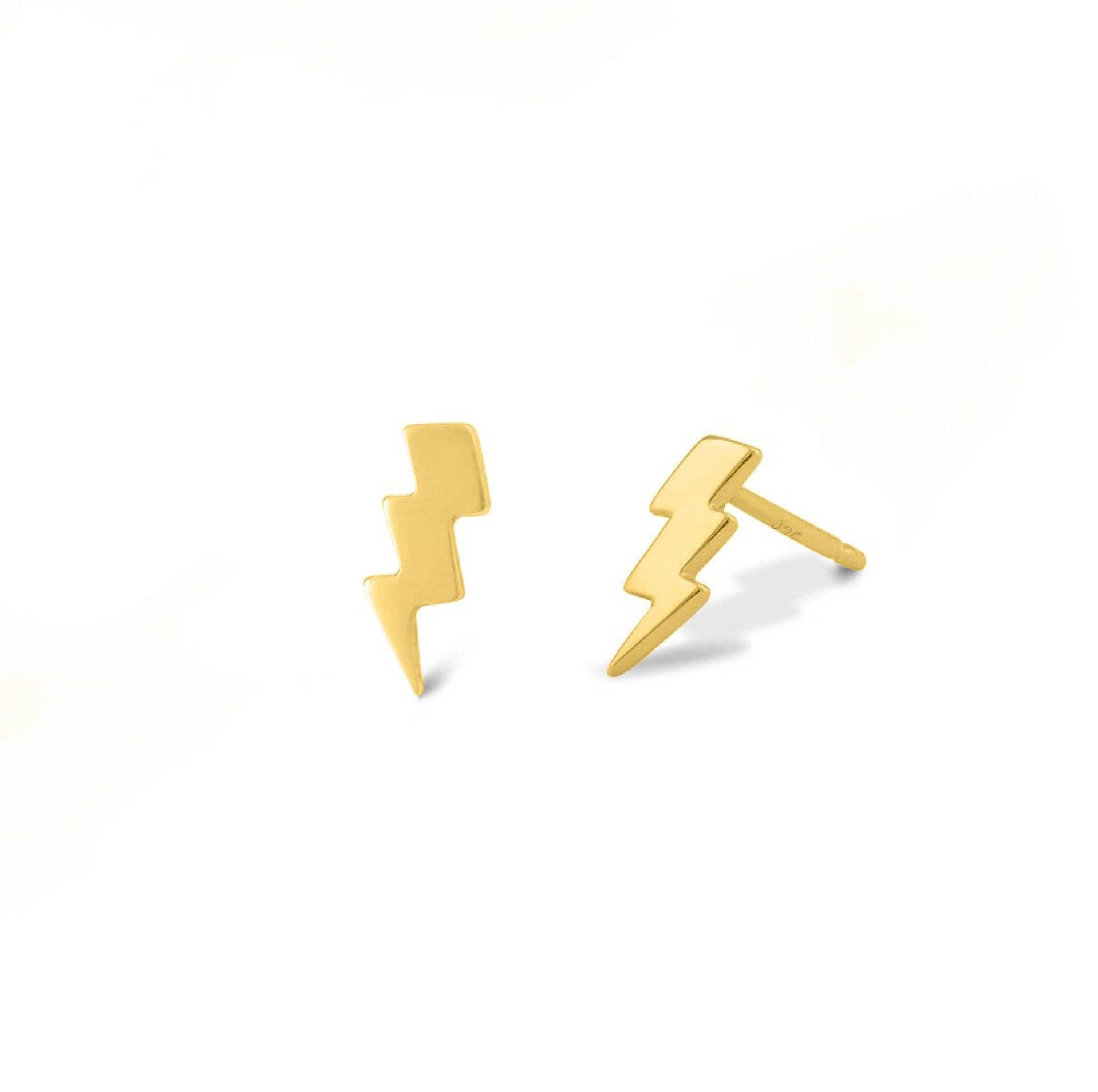 Boma 14K Gold Lightning Bolt Studs