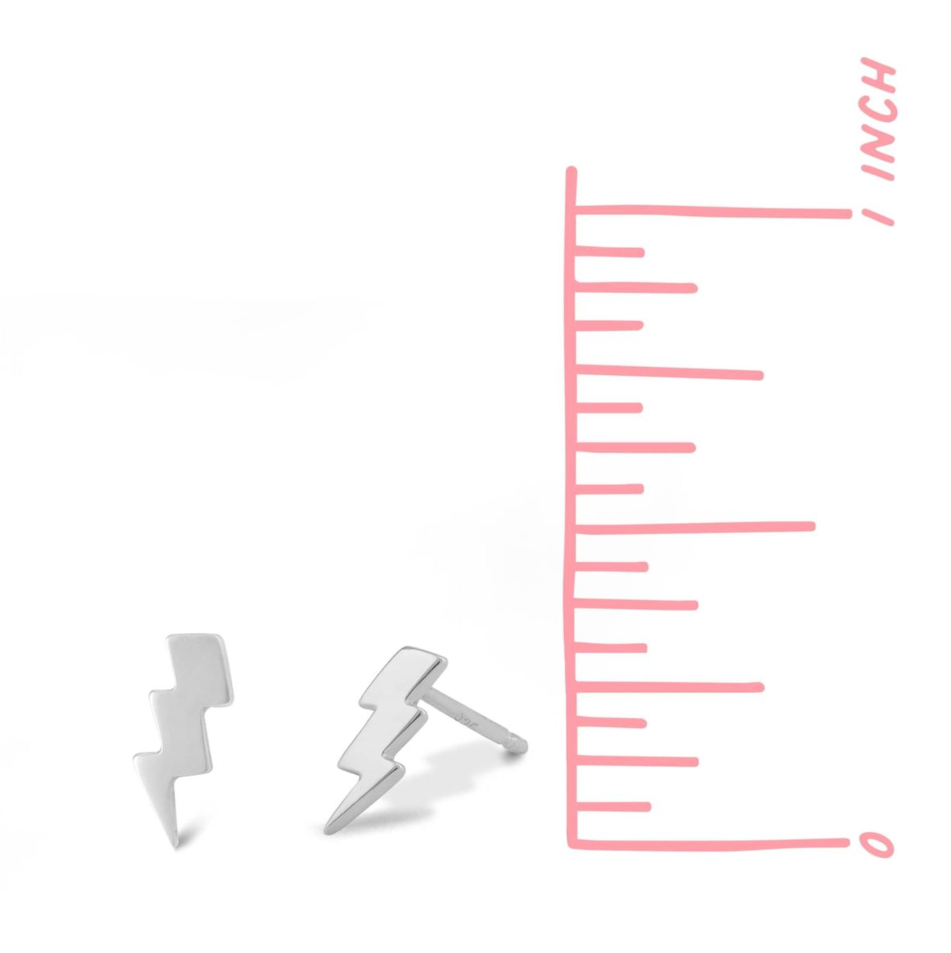 Boma 14K Gold Lightning Bolt Studs