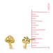 Boma 14K Gold Mushroom Stud Earrings