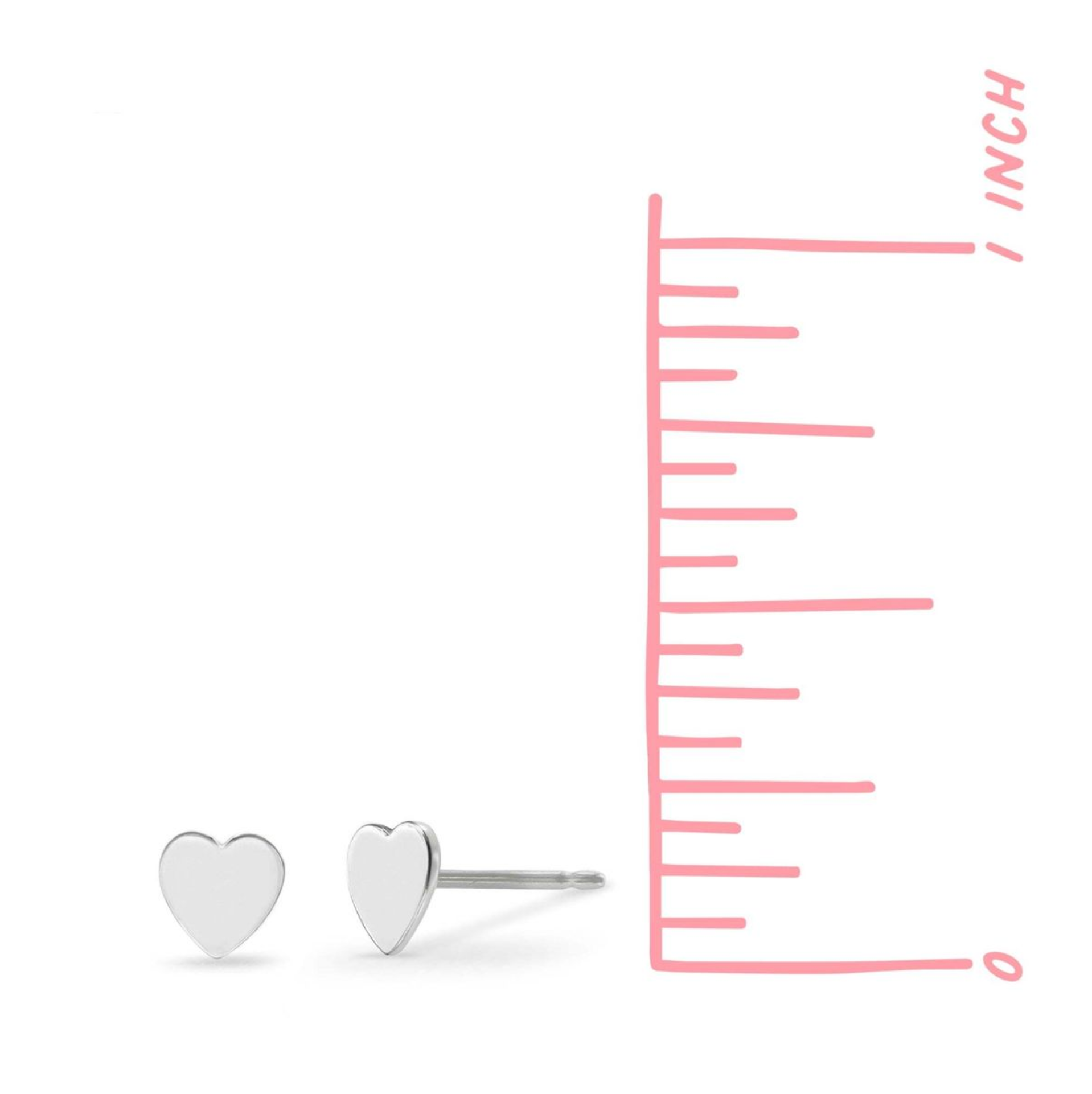Boma 14K Gold Heart Stud Earrings