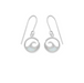 Boma Sterling Silver Outline Opal Ocean Wave Earrings