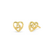 Boma 14K Gold Curly Intertwined Heart Studs