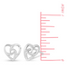 Boma 14K Gold Curly Intertwined Heart Studs