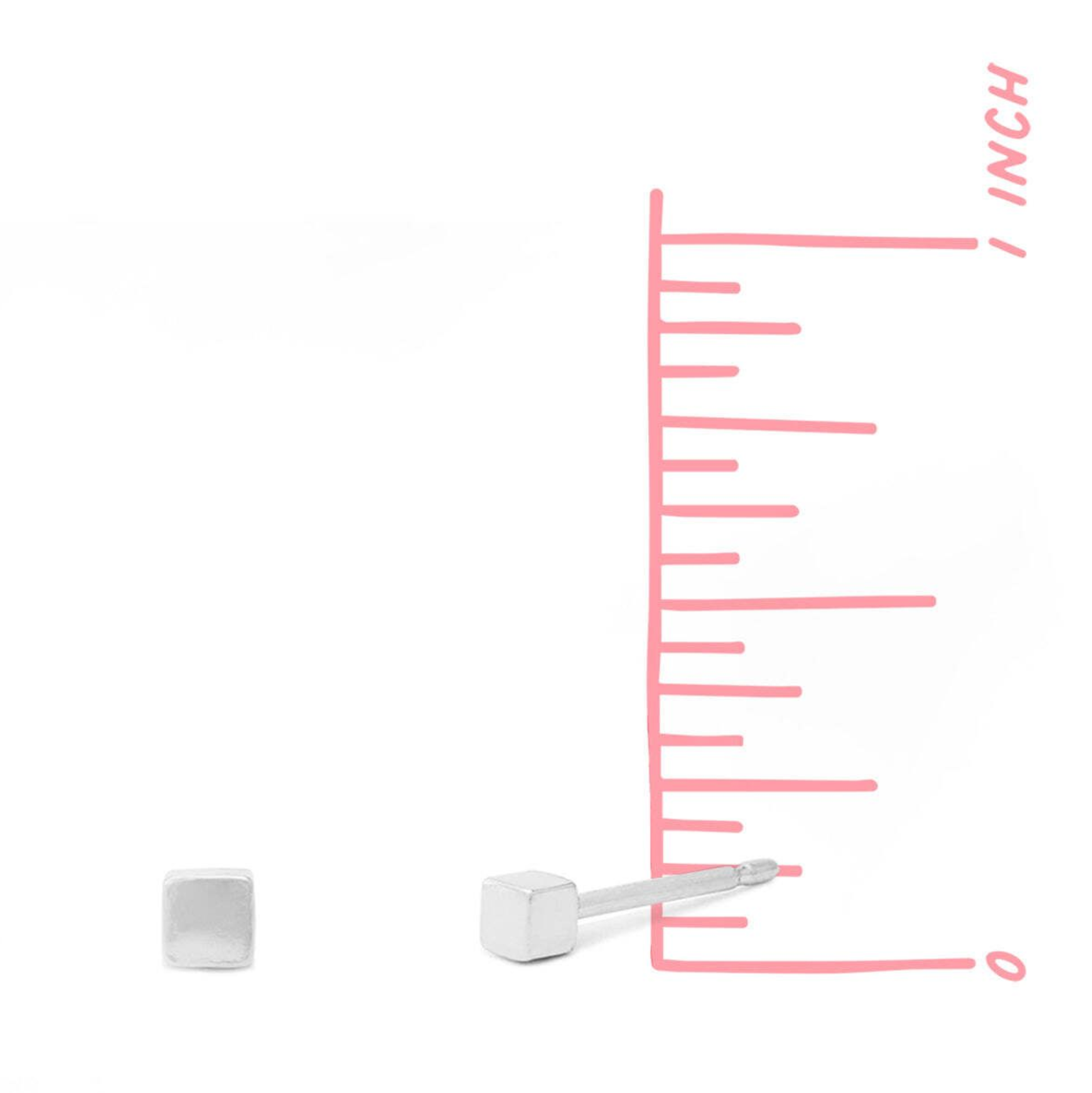 Boma 14K Gold Small Square Stud Earrings