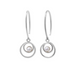 Boma Sterling Silver Orbit Pearl Earrings