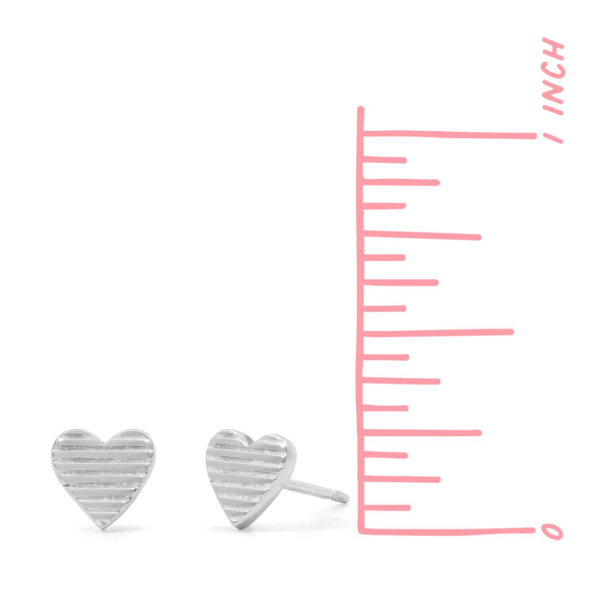 Boma Sabrina Heart Stud Earrings