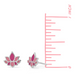 Boma Pink Lotus Flower Stud Earrings