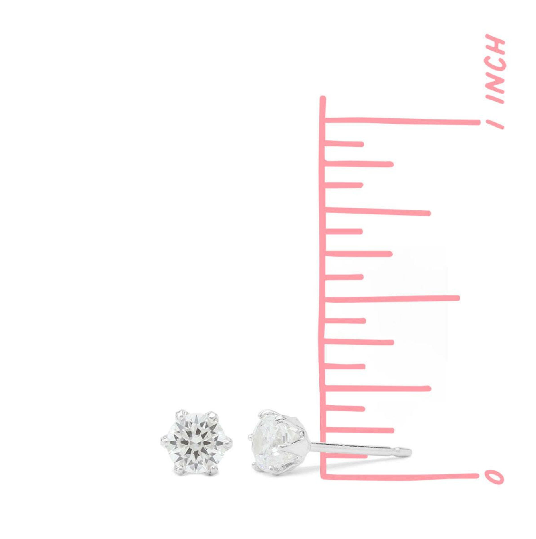 Boma 14K Gold Clare Round Cut Cubic Zirconia Stud Earrings