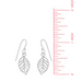 Boma Sterling Silver Leaf Outline Earrings