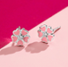 Boma Pink Sakura Flower Stud Earrings