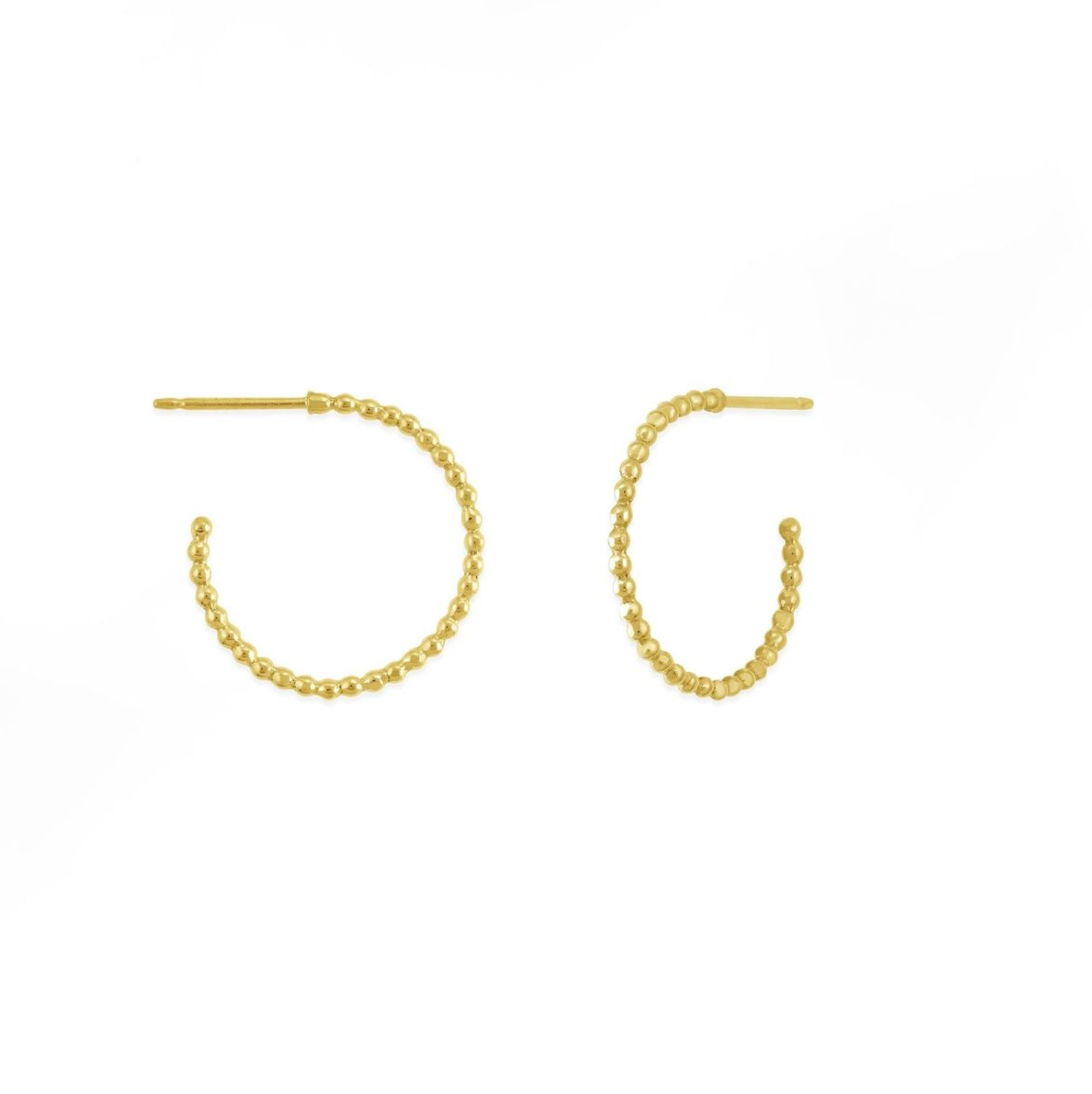 Boma 14K Gold Large Dot Hoops