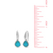 Boma Modern Open Drop with Turquoise Earrings