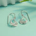 Boma Sterling Silver Teardrop Filigree Curly Leaf Dangle Earrings