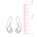 Boma Sterling Silver Teardrop Filigree Curly Leaf Dangle Earrings