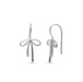 Boma Sterling Silver Bow Tie Ribbon Hoop Earrings