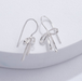Boma Sterling Silver Bow Tie Ribbon Hoop Earrings
