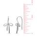 Boma Sterling Silver Bow Tie Ribbon Hoop Earrings