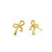 Boma 14K Gold Bow Tie Ribbon Stud Earrings