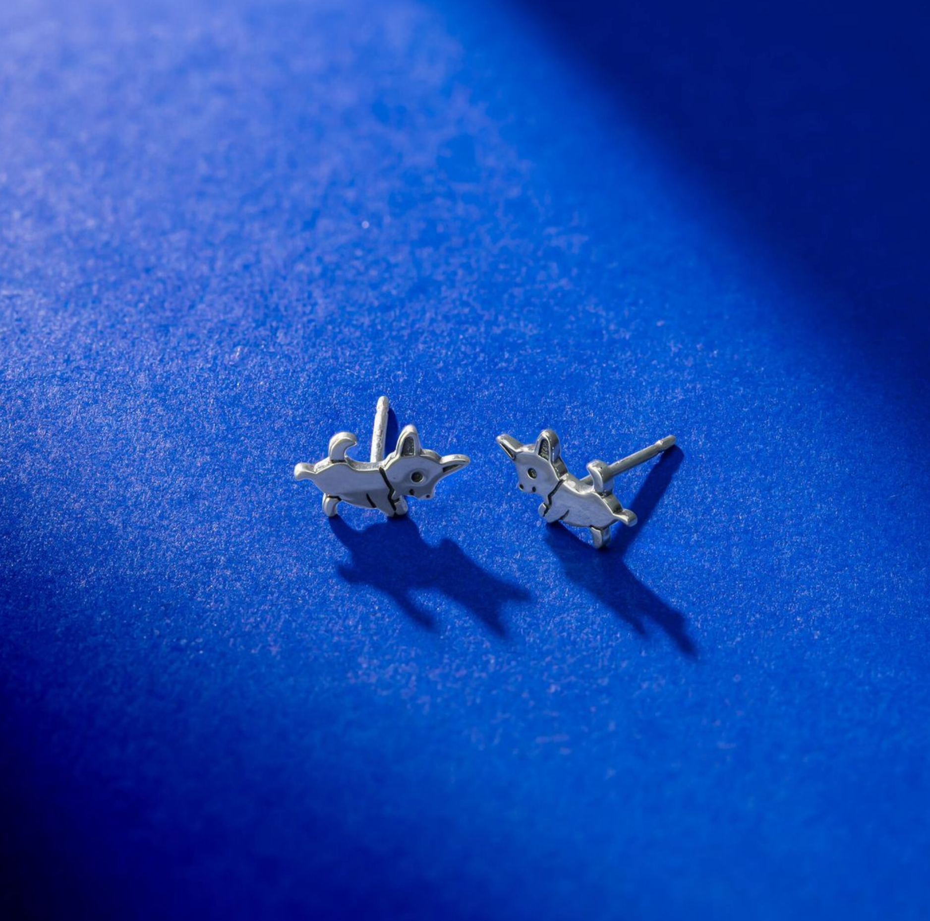 Boma Sterling Silver Chihuahua Stud Earrings