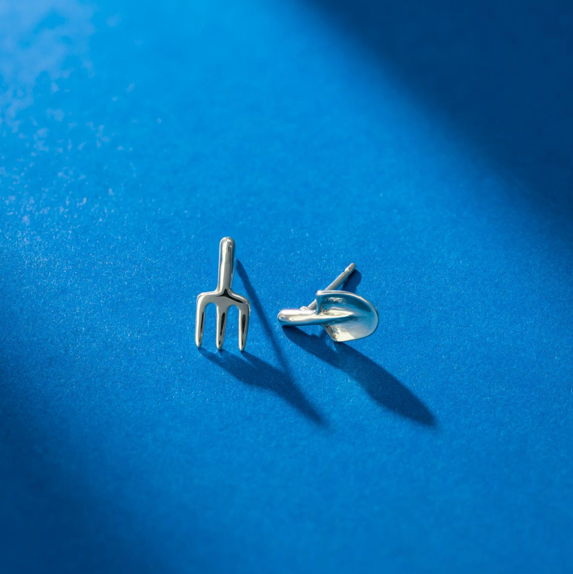 Boma Sterling Silver Mini Garden Tool Stud Earrings