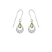 Boma Ornamental Gemstone Dangle Earrings with Peridot