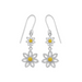 Boma Sterling Silver Golden Bloom Sunflower Earrings