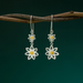 Boma Sterling Silver Golden Bloom Sunflower Earrings